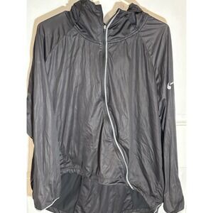 Nike Runway Shield Running Jacket Black Reflective CJ5077-010 Women's Size L